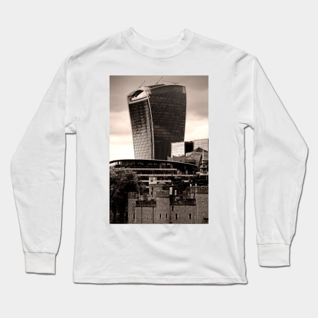 20 Fenchurch Street Walkie-Talkie Building London Long Sleeve T-Shirt by AndyEvansPhotos